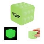 TH80052 Glow-In-The-Dark Push Pop Cube with Custom Imprint